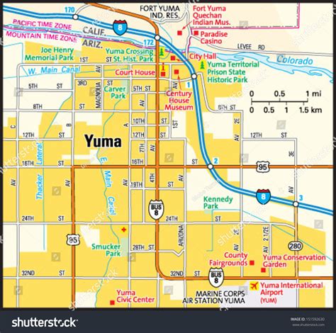 Yuma Map .